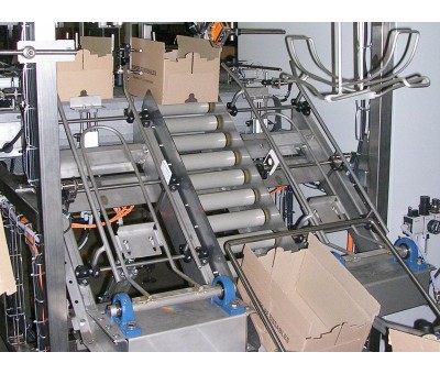 Convoyeur aérien pour caisse carton d'emballage