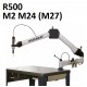 Bras pneumatique grand rayon R500, taraudage M2 à M24 (M27)