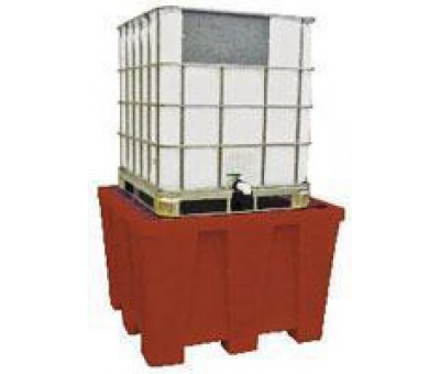 Bac de rétention plastique à 1 GRV 1200 litres