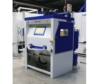Machine de sablage automatique à plateau rotatif