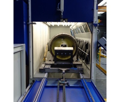 Achat Cabine de sablage pour pièces ferroviaires