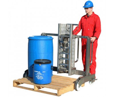 Chariot porte fût inox pour (dé-)palettisation DTP04 SS