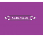 Marquage de tuyauterie acides bases avec et sans support - JMB IDENTIFICATION