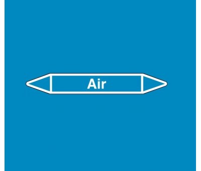 Marquage de tuyauterie réseau d'air, avec et sans support