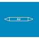 Marquage de tuyauterie réseau d'air, avec et sans support