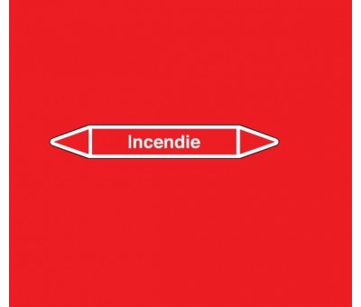 Marquage de tuyauterie réseau Incendie, avec et sans support