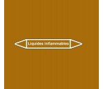 Marquage de tuyauterie liquides Inflammables, avec ou sans support - JMB IDENTIFICATION