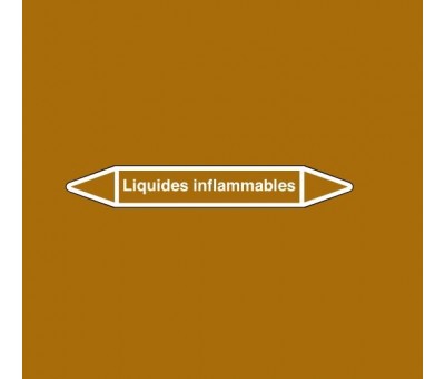 Marquage de tuyauterie liquides Inflammables, avec ou sans support