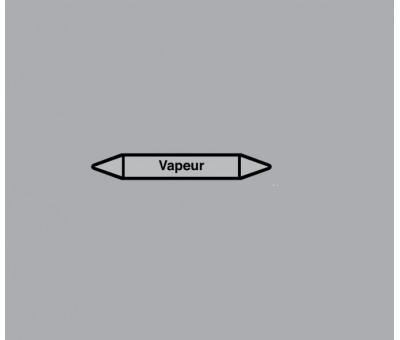 Marquage de tuyauterie vapeur, avec ou sans support