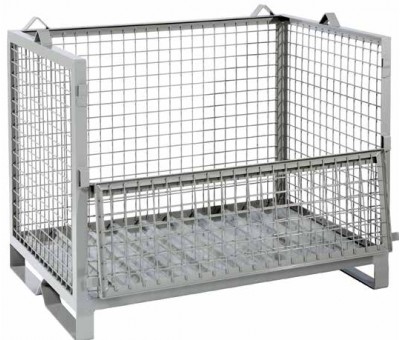 Caisse palette grillagée 800x1200 mm 1000 kg