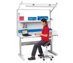 Table d'atelier ergonomique LMT réglable en hauteur - TRESTON