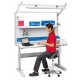 Table d'atelier ergonomique LMT réglable en hauteur