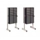 Rack pour bacs de stockage ESD simple ou double face