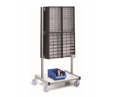 Chariot pour armoires à tiroirs transparents BT-550