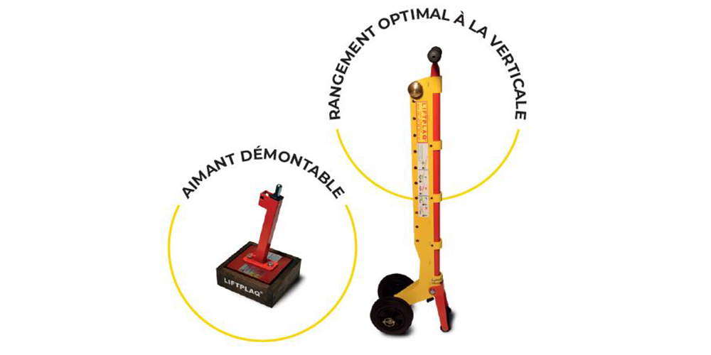 Outil manuel pour la manutention de plaques et tampons métalliques de  voirie