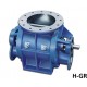 Ecluse rotative pour produits granuleux ou pulvérulents H GR