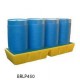Bacs de rétention plastique 4 fûts, 450 litres