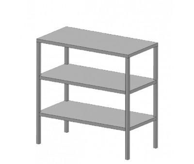 Etagère inox sur piètement 1000 mm
