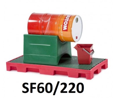 Support à fût réversible pour fût 60 ou 220 litres