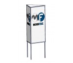Colonne d'affichage 3 côtés lean manufacturing - MOBIFIXE
