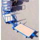 Chariot monotrace double essieu