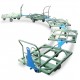 Base roulante pour palette tractable, lean manufacturing