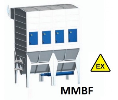 Dépoussiéreur modulaire industriel MMBF 41 à 612 m²