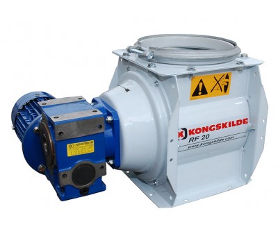 Ecluse rotative RF pour matière granules pellets