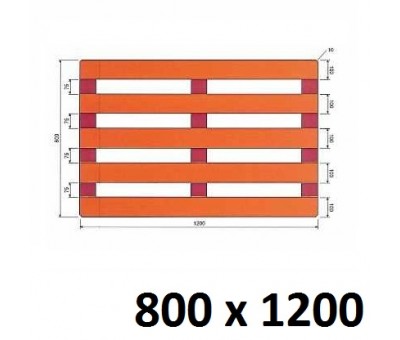 Palette bois demi lourde 800x1200 neuve
