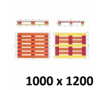 Palette lourde en bois 1000x1200 3 semelles neuve - PLANETPAL