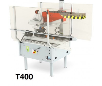 Fermeuse automatique de carton et rabats T400