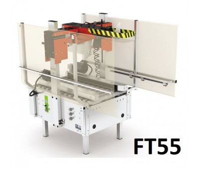 Machine à fermer les rabats de caisses de tailles variables FT55