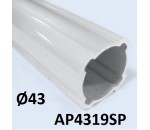Tube Lean aluminium profilé diamètre 43 mm, Flexoline - AT SOURCING