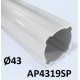 Achat Tube Lean aluminium profilé diamètre 43 mm, Flexoline