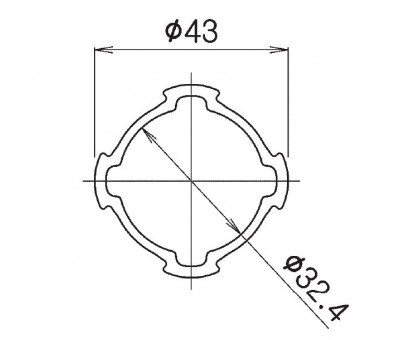 Devis Tube Lean aluminium profilé diamètre 43 mm, Flexoline