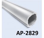 Tube aluminium rond profilé lean charge lourde, diamètre 28 mm Flexoline - AT SOURCING