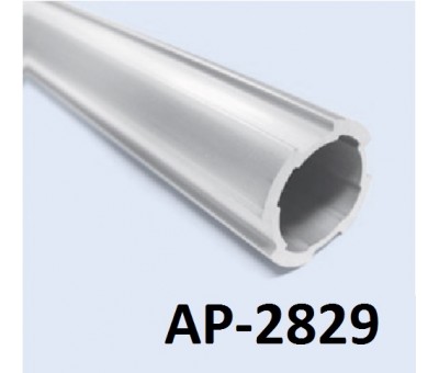 Tube aluminium rond profilé lean charge lourde, diamètre 28 mm Flexoline