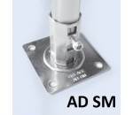Platine de fixation au sol pour meuble lean AD-SM - AT SOURCING