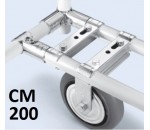 Support pour roulette de chariot lean manufacturing, série CM - AT SOURCING
