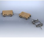 Embase monotrace tractable pour palette, type milk run - AT SOURCING