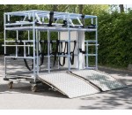 Chariot de transport et stockage à rampe intégrée - AT SOURCING
