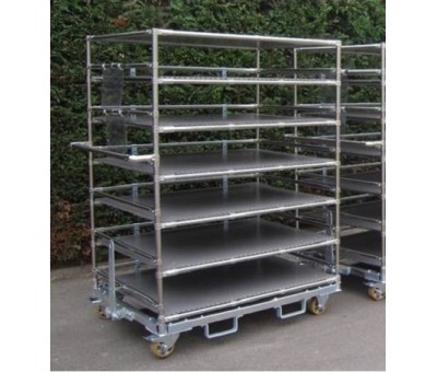 Chariot étagères tubulaire Lean manufacturing