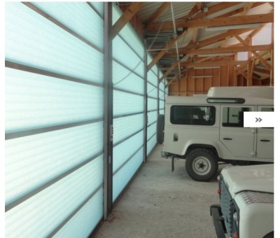 Porte d'atelier isolante automatique Spacelite