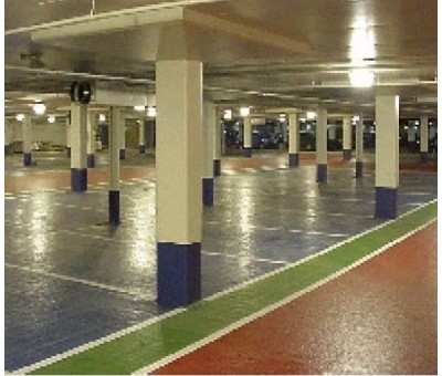 Système de sol polyuréthane antidérapant pour application sur béton et asphalte Deckshield ID