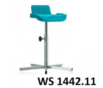 Assis debout ergonomique inox v2a et polyuréthane WS 1442.11