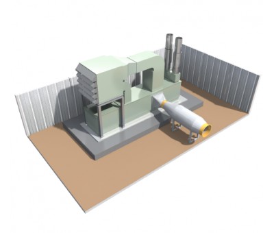 Insonorisation de turbine industrielle