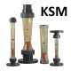 Indicateur de débit à flotteur, structure plastique, KSM