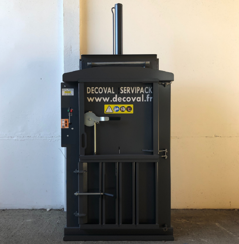 Presse à balles électrique automatique 75 kg V75E - DECOVAL SERVIPACK