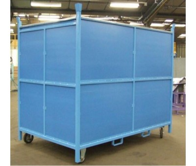Chariot conteneur pour pièces plastiques et composites