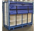 Container navette compartimenté à cloisons individuelles - MANUBOB INDUSTRIE